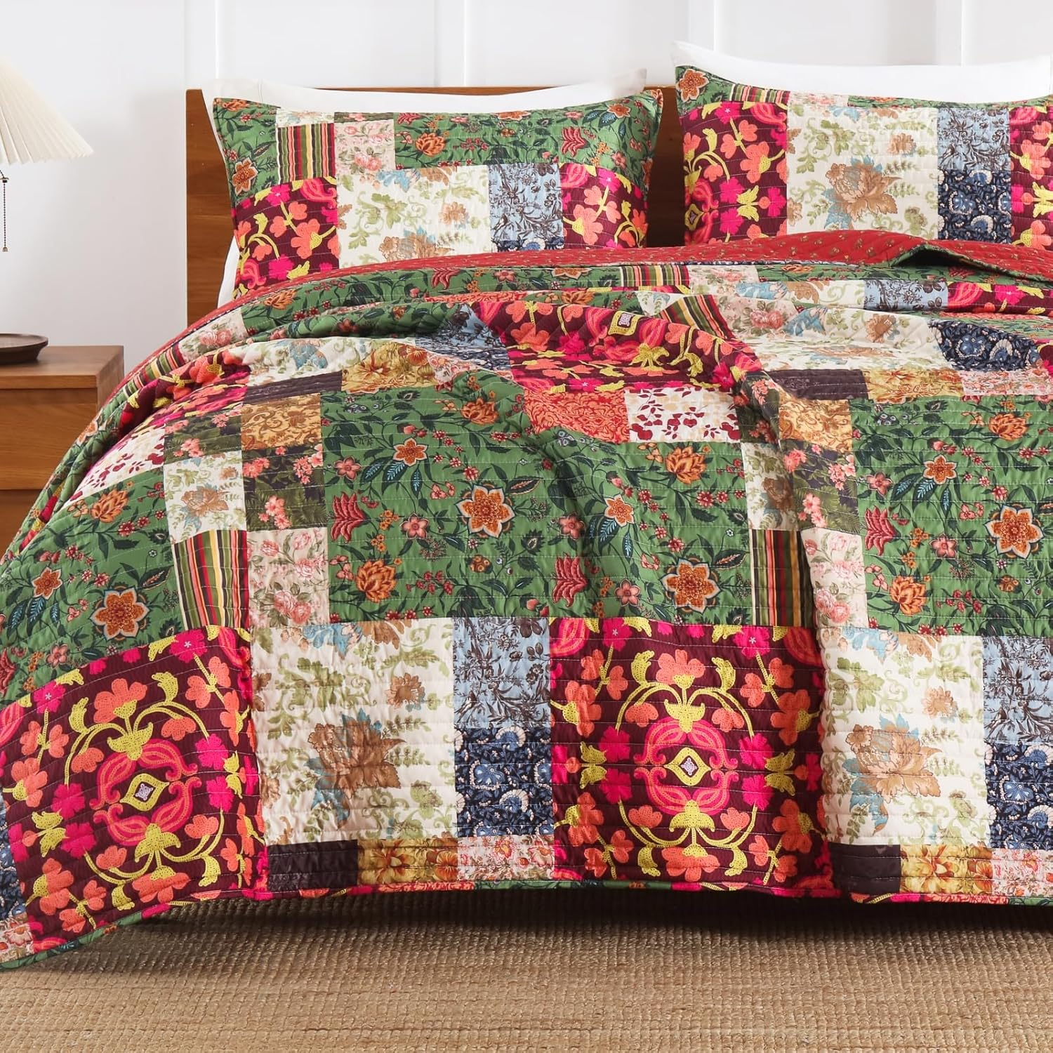Floral Quilt Set