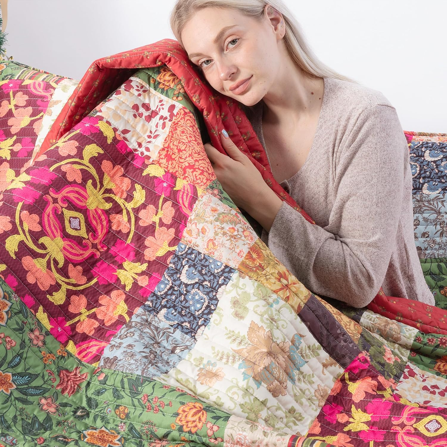 Floral Quilt Set