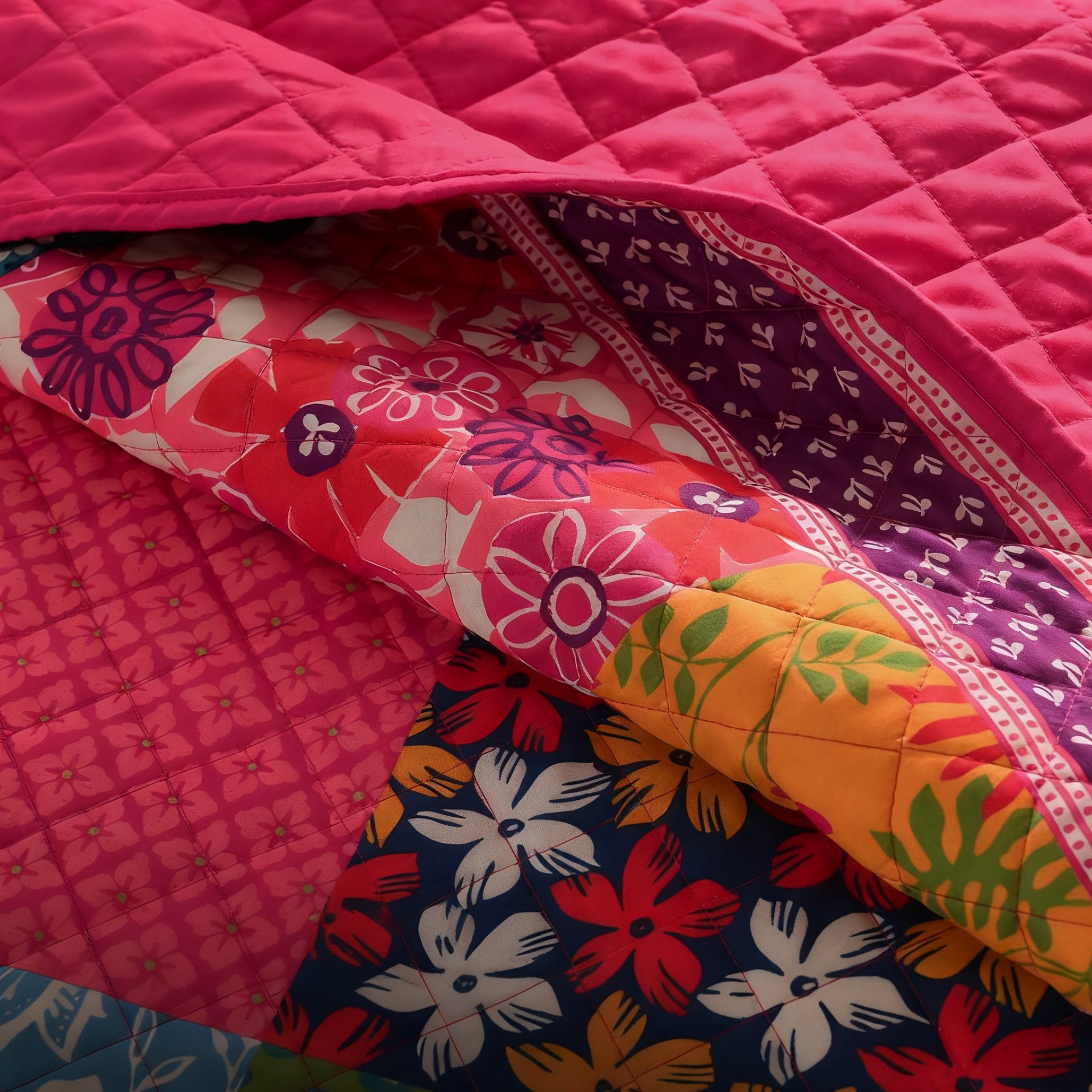 Vintage floral Quilt Set