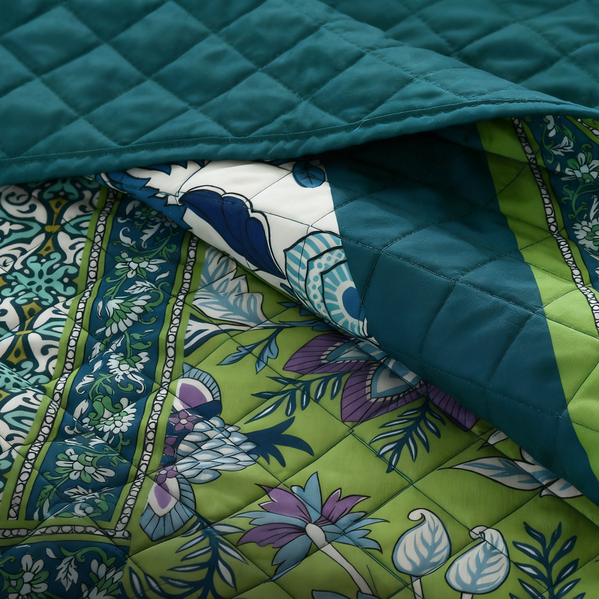 Vintage floral Quilt Set